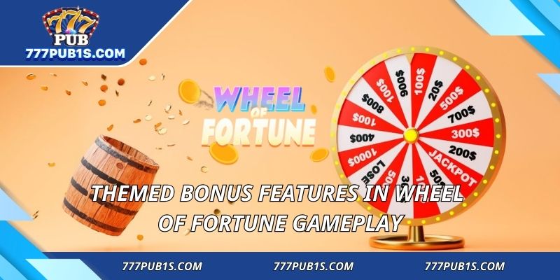 Themed bonus features in Wheel of Fortune gameplay