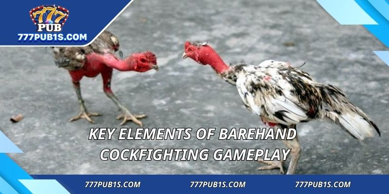 Key elements of barehand cockfighting gameplay