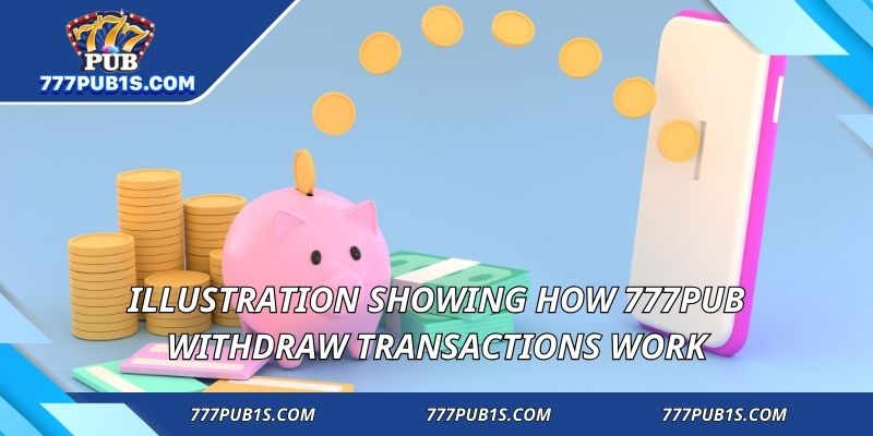 Illustration showing how 777PUB Withdraw transactions work