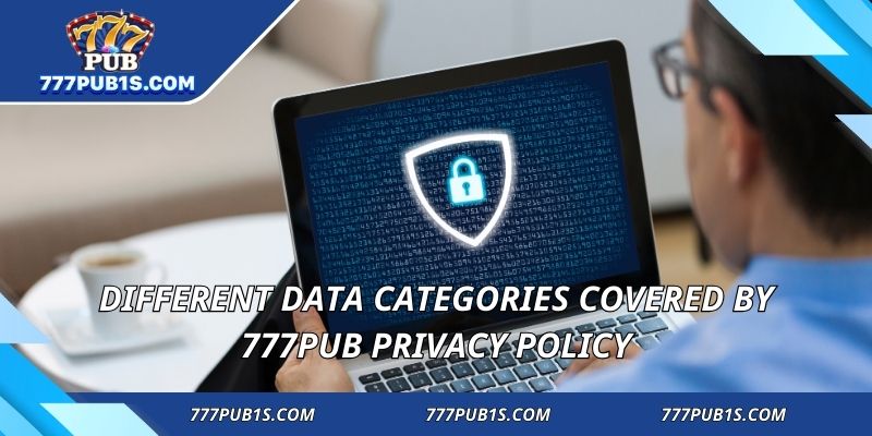 Different data categories covered by 777PUB Privacy Policy