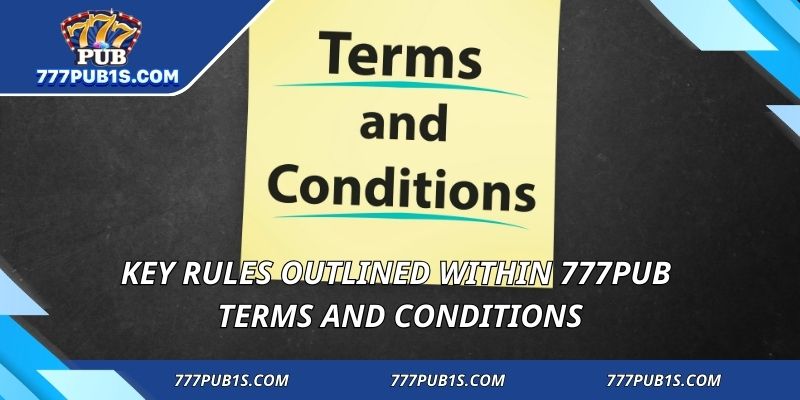 Key rules outlined within 777PUB Terms and Conditions