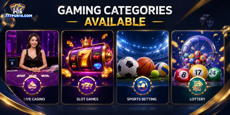 Gaming Categories Available